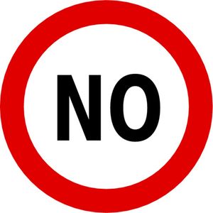 say no